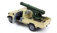 Pickup Mounted Quad Rocket Launcher - 1:35