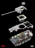 Panther Ausf. G - mit kompletter Inneneinrichtung & Cut Away Wanne und Turm - 1:35