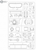 B Teile (B1-A38) für Tamiya M551 Sheridan (56043) - 1:16