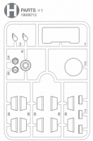 H Parts (H1-H8) for Tamiya M551 Sheridan (56043) - 1/16