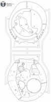 T Parts (T1-T3) for Tamiya M551 Sheridan (56043) - 1/16