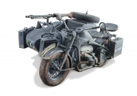 German Military Motorcycle with Sidecar - Zündapp KS750 - 1/9