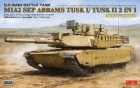 M1A2 SEP Abrams Tusk I / Tusk II - US Main Battle Tank - 2in1 - with full interior - 1/35