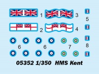 HMS Kent - British Heavy Cruiser - 1/350