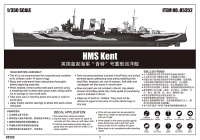 HMS Kent - British Heavy Cruiser - 1/350