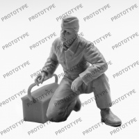 German Luftwaffe Ground Personnel - 1939 - 1945 - 3 figures - 1/32