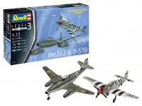 Combat Set - Messerschmitt Me 262 & P-51B Mustang - 1/72