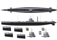 S.M. U-9 - Deutsches U-Boot - 1. Weltkrieg - 1:72