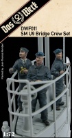 SM U-9 Bridge Crew Set / Brückenwache - 3 Figuren - 1:72