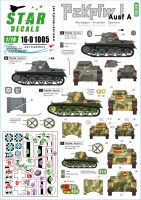 Panzer I - Ausf. A - Norwegen, Kroatien, Spanien, Spanischer Bürgerkrieg - Abziehbilder Set - 1:16