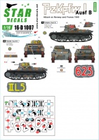 Panzer I - Ausf. B - Norway & France - Decal Set - 1/16