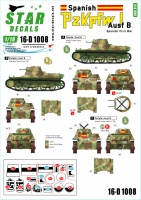 Panzer I - Ausf. B - Spanish Civil War - Decal Set - 1/16