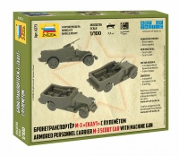 Soviet M3 Scout Car with Machine Gun - WWII - 1:100