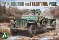 US Army 1/4 ton Utility Truck & 1/4 ton Utility Trailer - 1:35