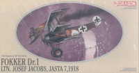 Fokker Dr. I - Ltn. Josef Jacobs, Jasta 7 - 1918 - Knights of the Sky - Vintage - 1/48