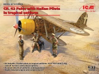 CR. 42 Falco with Italian Pilots in tropical uniform - 1/32