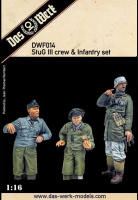 StuG III Crew and Infantry Set - 3 figures - 1/16
