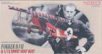 Fokker D. VII & Ernst Udet Bust - Knights of the Sky - Vintage - 1/48
