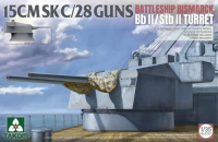 15cm SK C/28 - Bb. II / Stb. II - Bismarck Geschützturm - 1:35