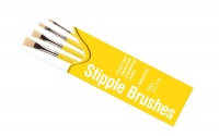 Stipple Brush Pack - Sizes 3, 5, 7, 10