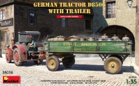 D8506 German Tractor with Trailer - 1/35