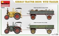 Lanz Bulldog D8506 - Traktor / Schlepper mit Anhänger - 1:35