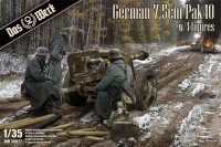 German 7,5cm PaK 40 - with 4 Figures - 1/35