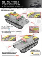 Panther Ausf. G - Steel Road Wheels & AA Armor - 2in1 - 1/72