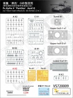Panther Ausf. G - Steel Road Wheels & AA Armor - 2in1 - 1/72