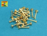 Hexagonal bolts - 1,6 x 6,0mm - 25pcs - 1/16