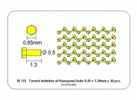 Sechskantbolzen - 0,85 x 1,3 mm - 1:16