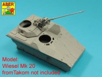 German 20mm RH202 MK 20 DM chain gun barrel - on Wiesel, Luchs, Marder I - 1/16