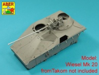 German 20mm RH202 MK 20 DM chain gun barrel - on Wiesel, Luchs, Marder I - 1/16