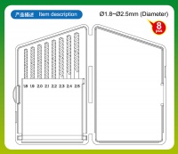 Bohrerset - 1,8-2,5mm - 8 Bohrer