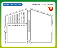 Bohrerset - 1,0-1,7mm - 8 Bohrer