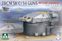 28cm SK C/34 - German Battleship Scharnhorst Turret B - 1/72