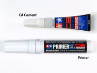 Tamiya CA-Cement and Primer Set - PP / PE / POM - 3g