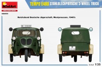 Tempo E400 Stahlblechpritsche - 3 Wheel Truck - 1/35
