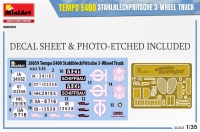 Tempo E400 Stahlblechpritsche - 3 Wheel Truck - 1/35