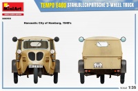 Tempo E400 Stahlblechpritsche - 3 Wheel Truck - 1/35