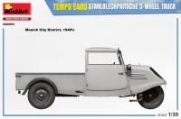Tempo E400 Stahlblechpritsche - 3 Wheel Truck - 1/35