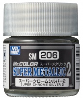 Mr. Super Metallic 2 SM206 Super Chrome Silver 2 - Glänzend