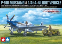 North American P-51D Mustang & 1/4 ton 4x4 light Vehicle - 1/48