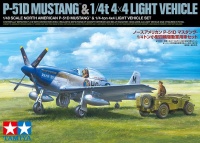 North American P-51D Mustang & 1/4 ton 4x4 light Vehicle - 1:48