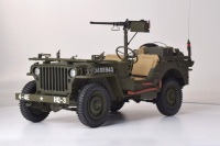 US Willys Jeep 4x4 + 1/4ton Trailer + 37mm AT-Gun - 1/8