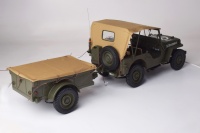 US Willys Jeep 4x4 + 1/4ton Trailer + 37mm AT-Gun - 1/8