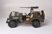 US Willys Jeep 4x4 + 1/4ton Trailer + 37mm AT-Gun - 1/8