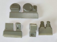 Antenna socket and shell ejection cover for Tamiya Jagdpanther - 1/16