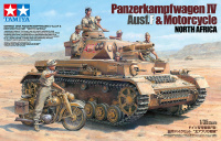 Panzerkampfwagen IV Ausf. F mit Krad / Motorrad - Nordafrika / DAK - 1:35