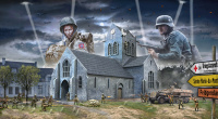 Battle of Normandy - Sainte-Mère-Eglise - 6 June 1944 - Diorama Set - 1/72